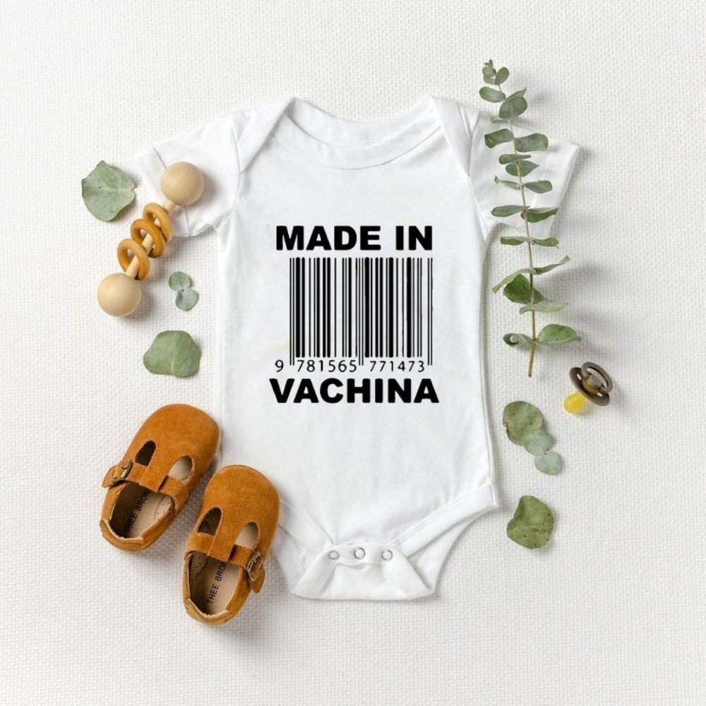 Made in Vachina White Onesie